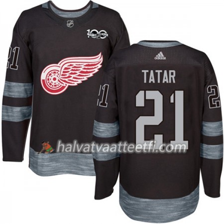 Miesten NHL Detroit Red Wings Pelipaita Tomas Tatar 21 1917-2017 100th Anniversary Adidas Musta Authentic